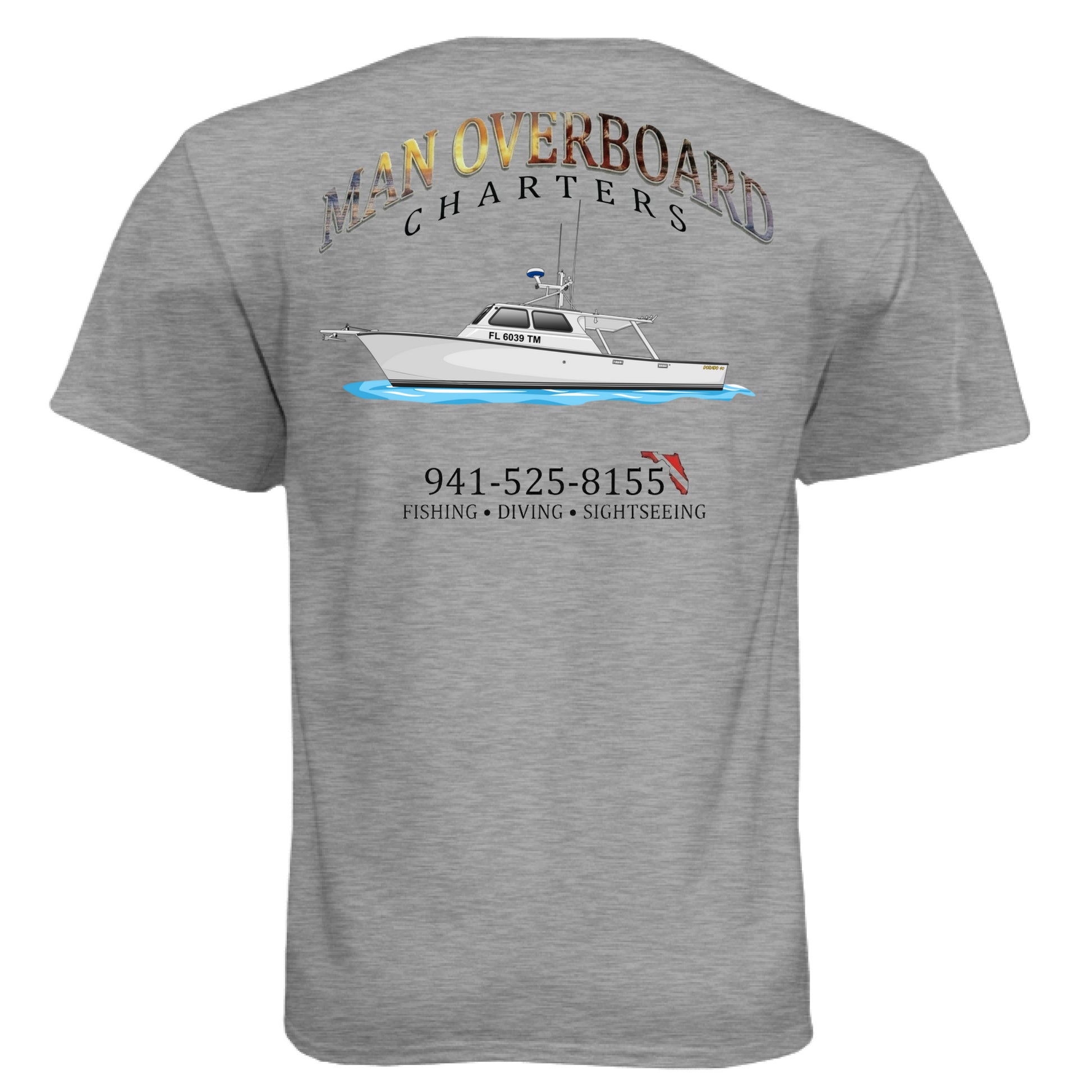 Dark Heather Grey (60/40) - BACK