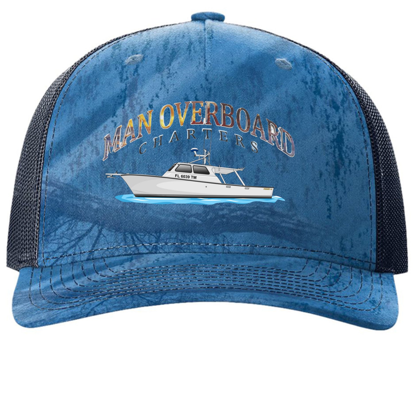 Realtree Fishing Light Blue/ Navy - FRONT