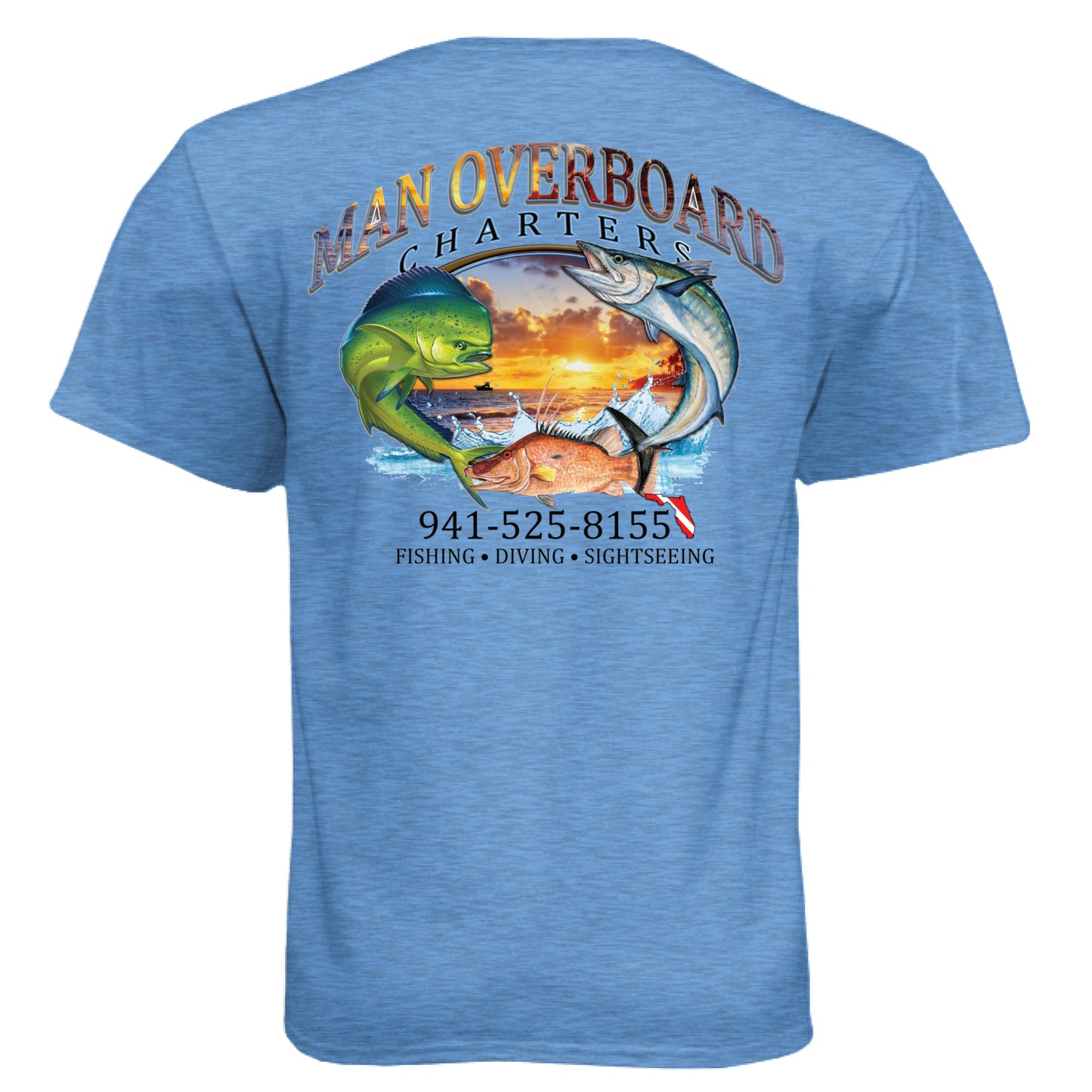 Heather Columbia Blue - BACK