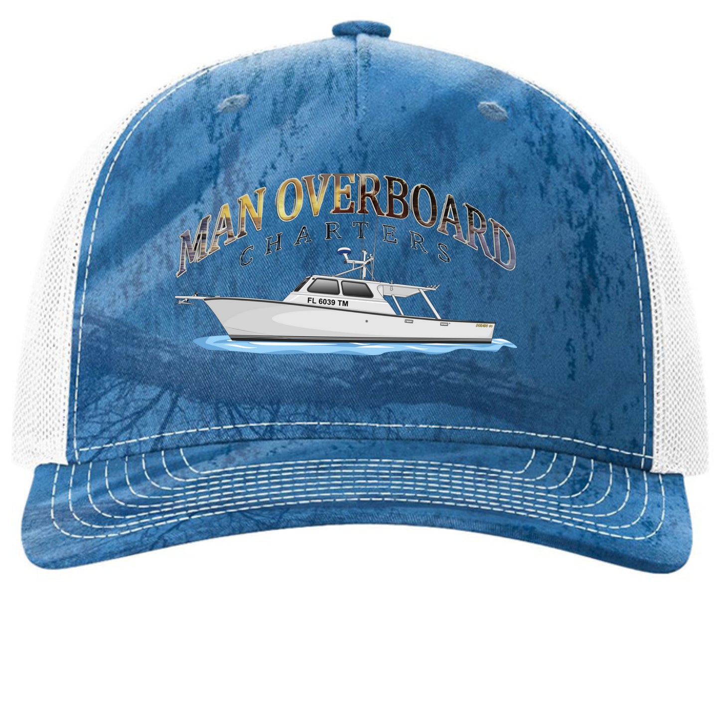 Realtree Fishing Light Blue/ White - FRONT