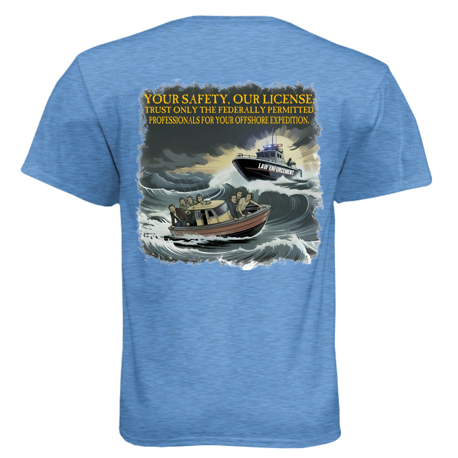 Heather Columbia Blue - BACK