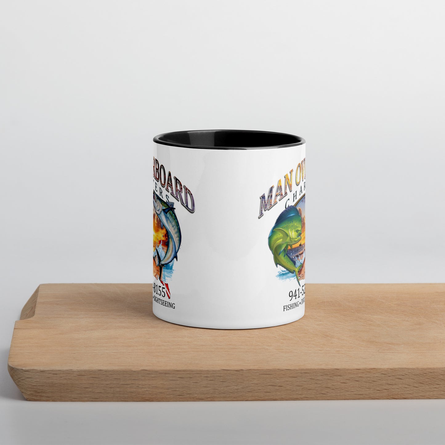Man Overboard Mug with Color Inside