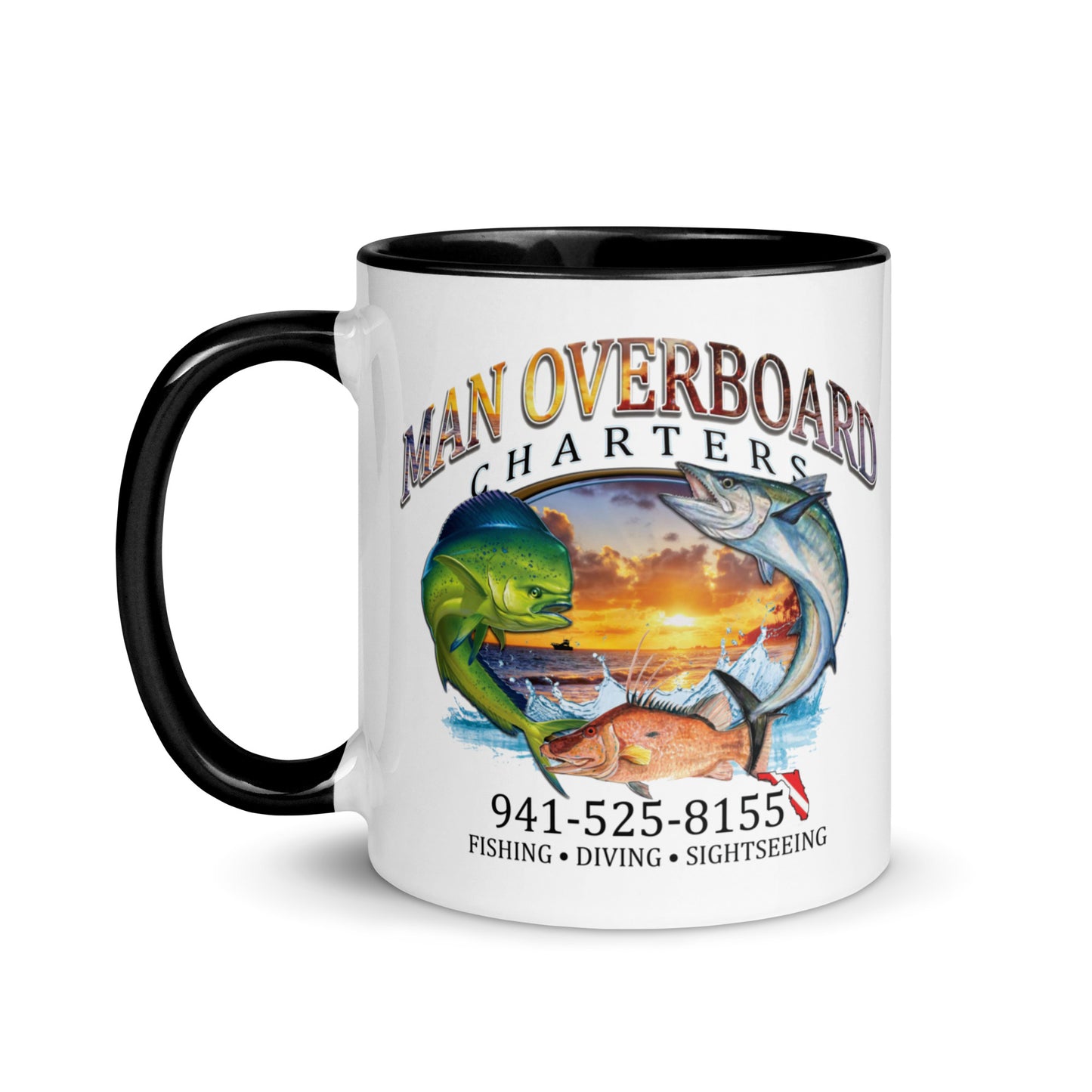 Man Overboard Mug with Color Inside