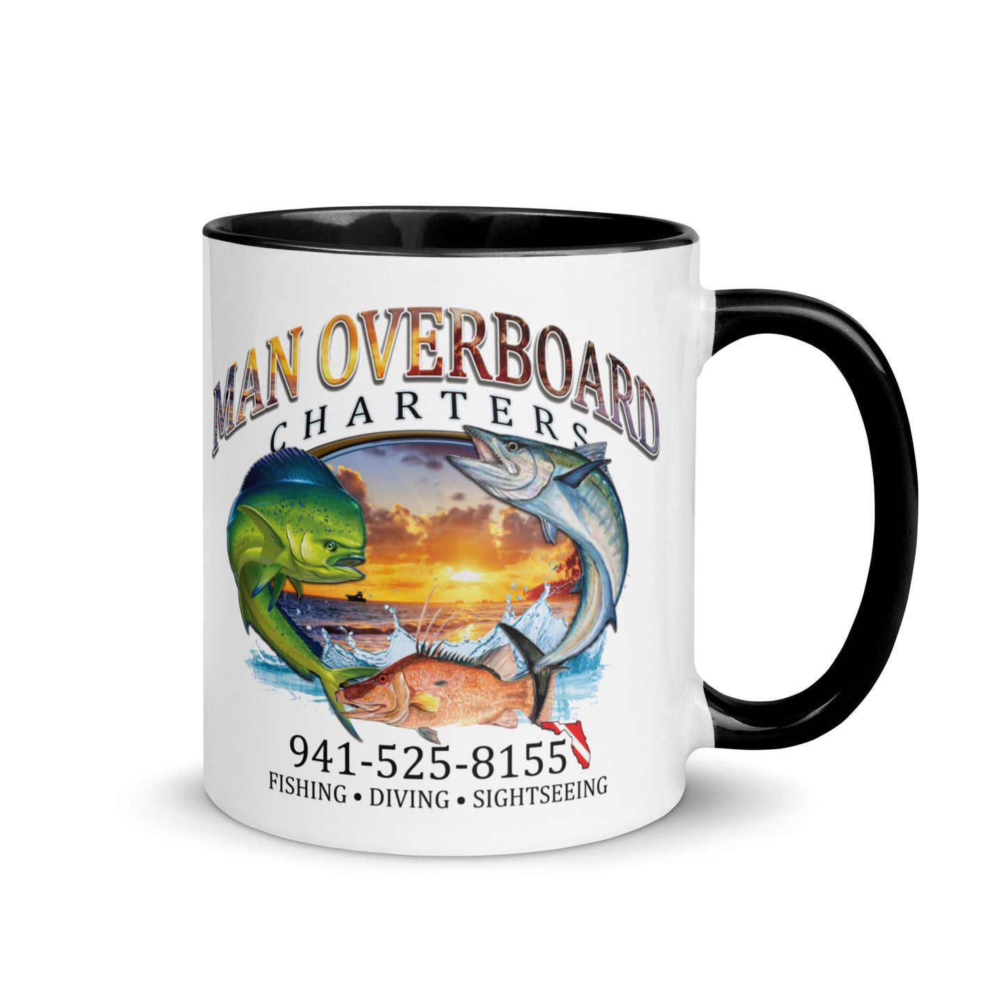 Man Overboard Mug with Color Inside