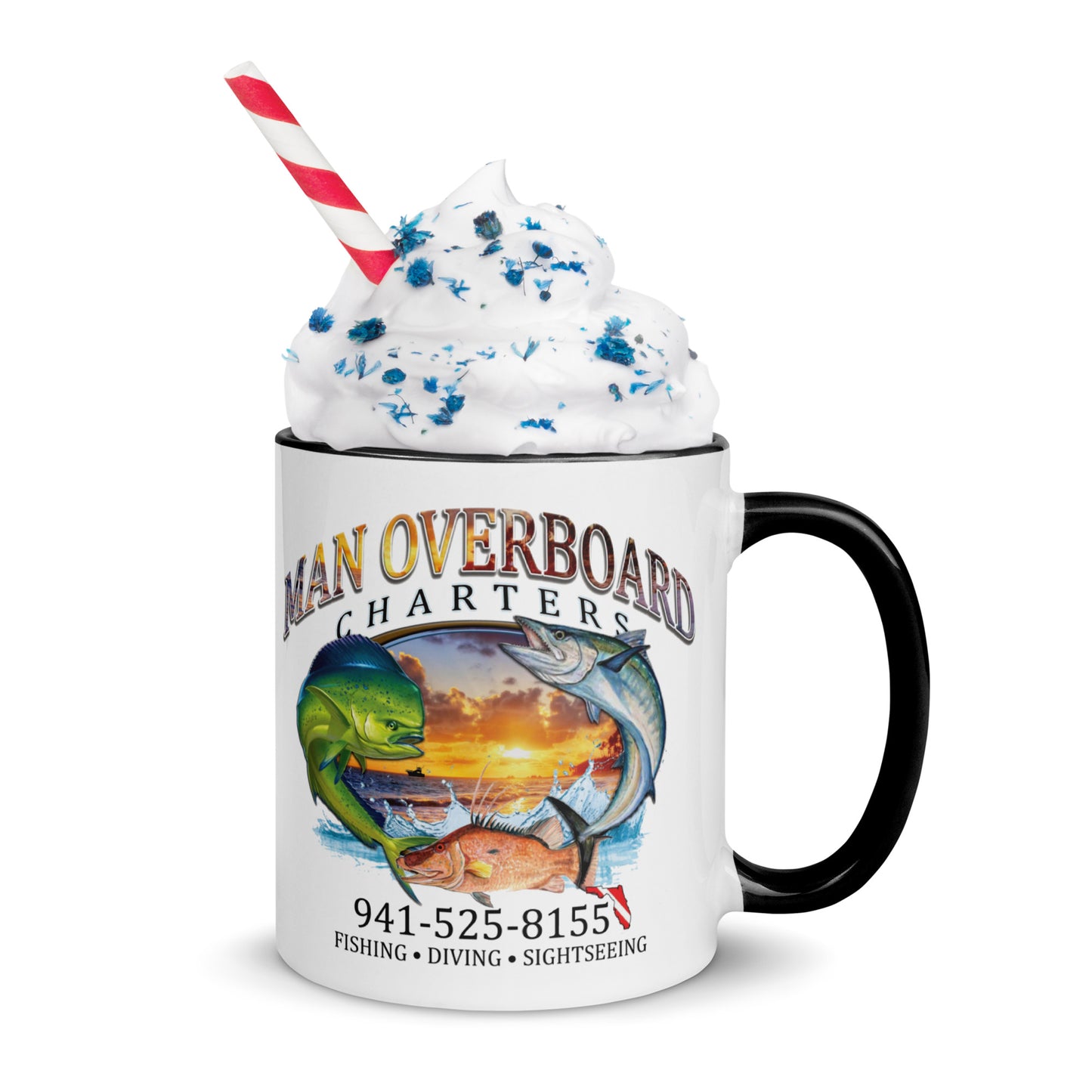 Man Overboard Mug with Color Inside